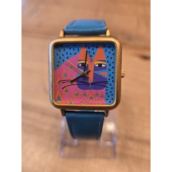Original Vintage 1990's LAUREL BURCH Quartz Wrist Watch - "Wild Cat" - Picture 2 of 10
